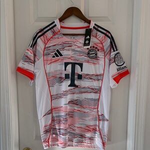 Adidas Bayern Munich White and Red Jersey